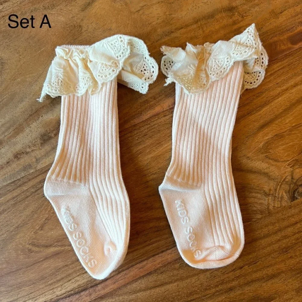 Eyelet Socks Bundle x3 Set A